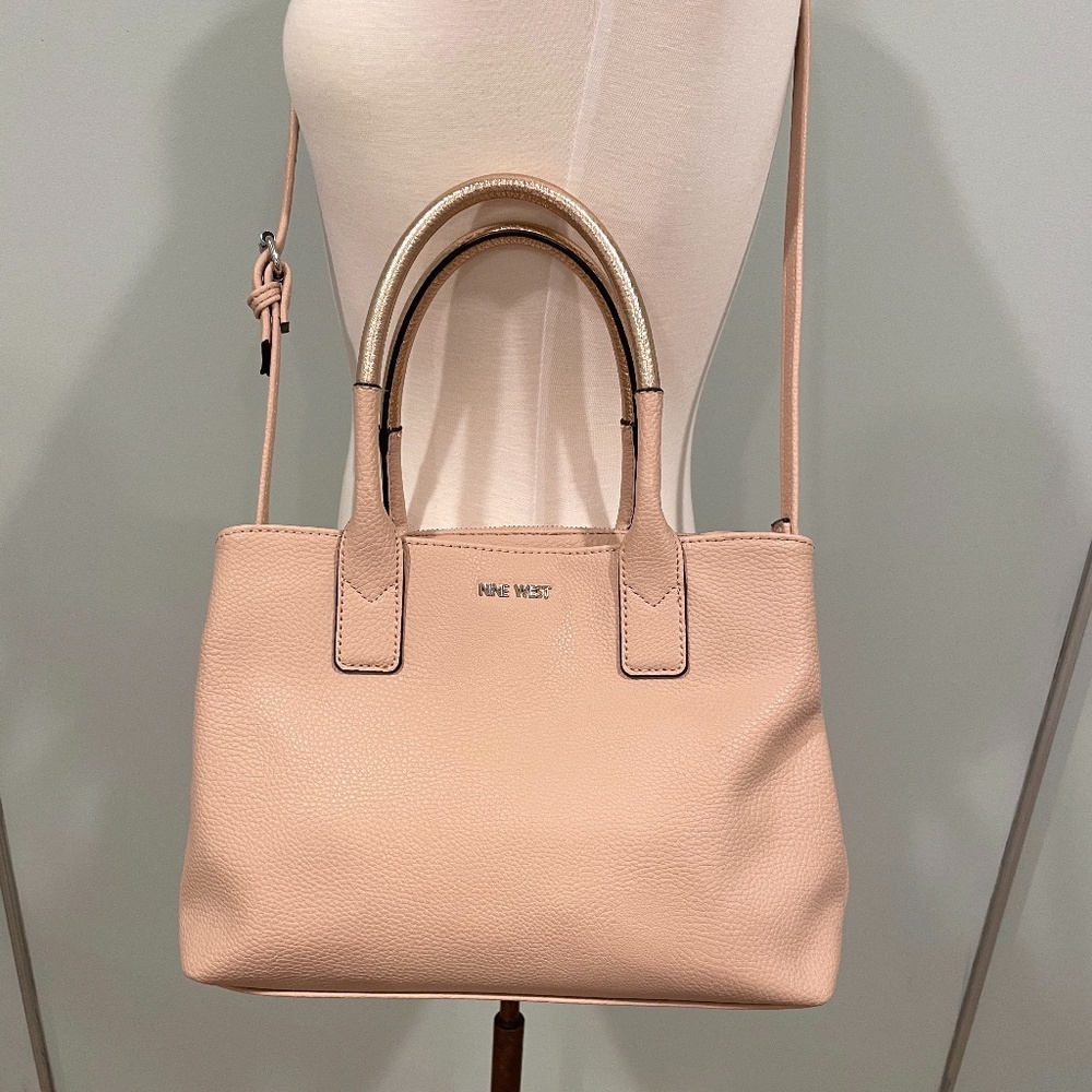 Nine West Blush Pink Pebbled Shoulder Bag - Picture 2 of 9